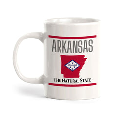 Designs ByLITA Arkansas: The Natural State 11oz Plastic or Ceramic Coffee Mug | State Pride Collection