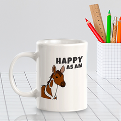 Happy As an Okapi 11oz Plastic or Ceramic Coffee Mug | Funny Animal Mugs