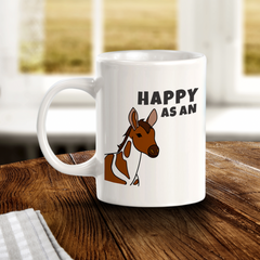 Happy As an Okapi 11oz Plastic or Ceramic Coffee Mug | Funny Animal Mugs
