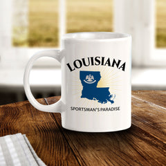 Designs ByLITA Louisiana: Sportsman's Paradise 11oz Plastic or Ceramic Coffee Mug | State Pride Collection