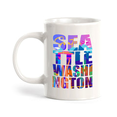 Seattle, Washington 11oz Plastic or Ceramic Mug | American Cities Coffee Cups