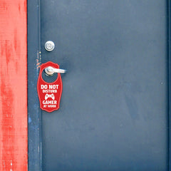 Do Not Disturb Gamer At Work Door Hanger | House or Business Door Sign