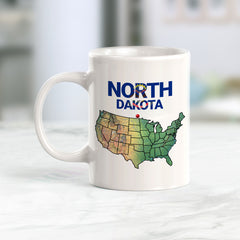 Designs ByLITA North Dakota: Peace Garden State 11oz Plastic or Ceramic Coffee Mug | State Pride Collection