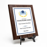 Volleyball Customizable Wooden Award Plaque | Easel Mount Option | Achievement and Recognition Personalizable Plaques