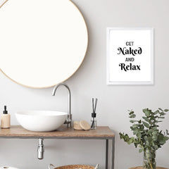 Designs ByLITA Get Naked And Relax, Wall Print Art