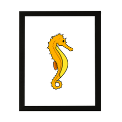 Designs ByLITA Seahorse, Wall Print Animals Art | Family Presents | Bedroom | Stylish Kindergarten Decor
