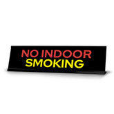Signs ByLITA Indoor No Smoking Black Frame, Desk Sign (2x8")