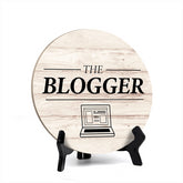 Signs ByLITA Circle Round THE BLOGGER Table Sign (5x5")