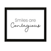 Smiles are contagious, Framed Wall Art, Home Décor Prints