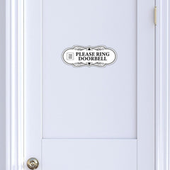 Signs ByLITA Designer Plus | Please Ring Doorbell Wall or Door Sign | Customizable with Your Company Logo | Durable & Easy to Install