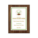 Gardening Competition Customizable Award Plaque | Easel Mount Option | Achievement and Recognition Personalizable Plaques