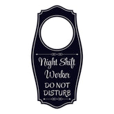 Night Shift Worker Do Not Disturb Door Hanger | House or Business Door Sign
