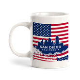 San Diego, California 11oz Plastic or Ceramic Mug | Office & Home | American Pride