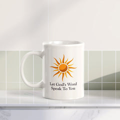 Let God's Word Speak To You 11oz Plastic/Ceramic Coffee Mug Office And Home | Religious Sayings | Family And Friends