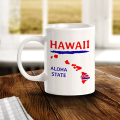 Designs ByLITA Hawaii: Aloha State 11oz Plastic or Ceramic Coffee Mug | State Pride Collection