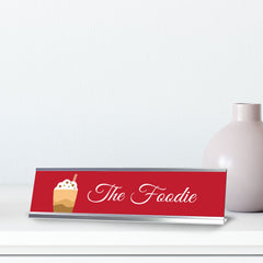 Signs ByLITA The Foodie Silver Frame Desk Sign (2x8")