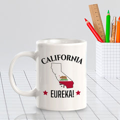 Designs ByLITA California: Eureka! 11oz Plastic or Ceramic Coffee Mug | State Pride Collection