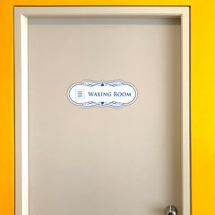 Signs ByLITA Designer Plus | Waxing Room Wall or Door Sign | Customizable with Your Company Logo | Durable & Easy to Install