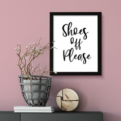 Shoes Off Please, Framed Wall Art, Home Décor Prints