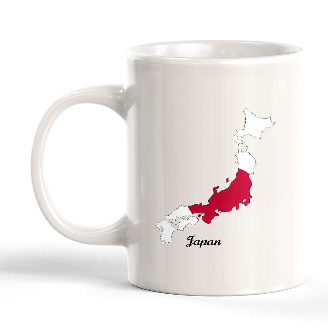 Designs ByLITA Country Outlines and International Flags 11 oz Ceramic Coffee Mugs | Great Novelty Gift | Office Mug Gifts| Workspace | Home space