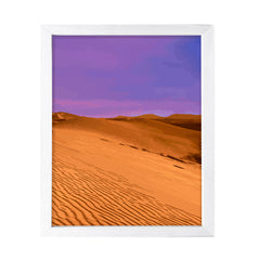 Designs ByLITA Purple Desert Dunes Nightscape, Wall Print Art | Old Masterpieces | Stylish Modern Decoration For The Home and Office