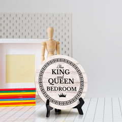 Sign ByLITA Round The King and Queen Bedroom Table Sign (5x5")