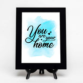 You Are Your Home Decorative Wall Plaque (Full Color) | Positive Affirmation Inspiration Décor