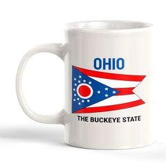 Designs ByLITA Ohio: The Buckeye State 11oz Plastic or Ceramic Coffee Mug| States Flag Collection Mug