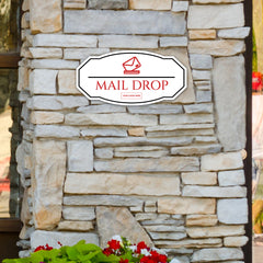 Signs ByLITA Victorian Plus | Mail Drop Wall or Door Sign | Customizable with Your Company Logo | Durable & Easy to Install