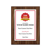 Top Sales Performer Competition Customizable Award Plaque | Easel Mount Option | Achievement and Recognition Personalizable Plaques