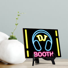 Signs ByLITA DJ BOOTH Table Sign with Acrylic Stand (6x8“)