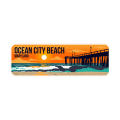 Standard Plus Ocean City Beach, Maryland Wall or Door Sign | Famous US Beaches Souvenir