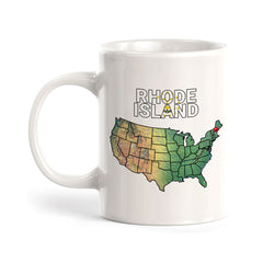 Designs ByLITA Rhode Island: Ocean State 11oz Plastic or Ceramic Coffee Mug | State Pride Collection