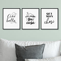 International Home Decor Wall Art UNFRAMED Print (3 Pack)