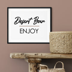 Desert Bar Enjoy UNFRAMED Print Business & Events Decor Wall Art