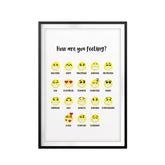 How Are You Feeling Today? UNFRAMED Print Emoji Wall Art