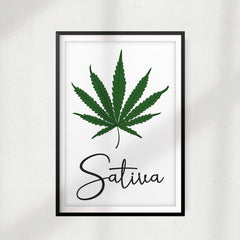 Sativa UNFRAMED Print Stoner Wall Art