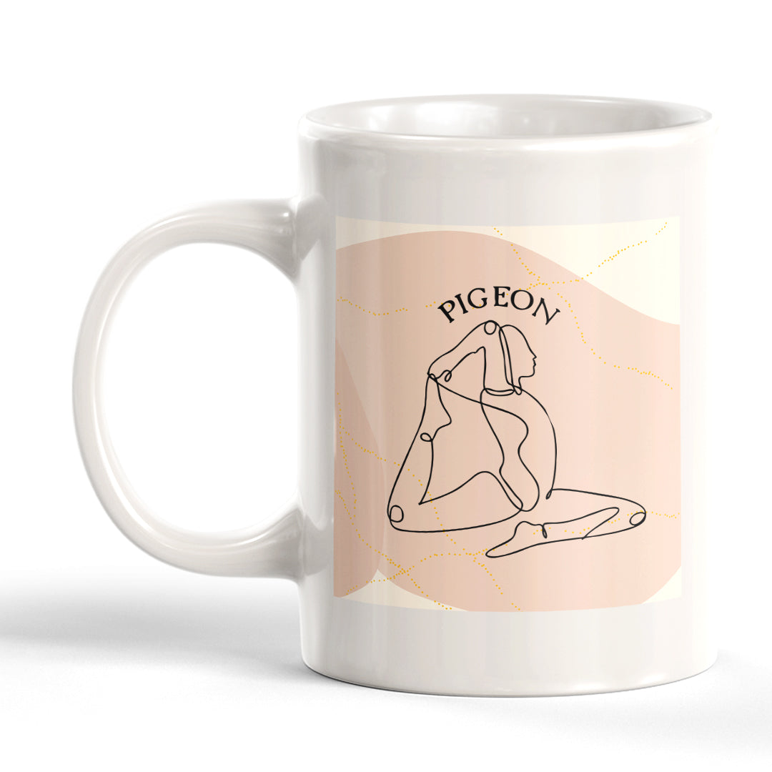 Pigeon Pose Yoga Coffee Mug