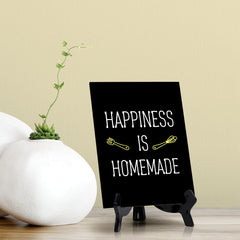 Signs ByLITA Happiness Is Homemade, Table Sign, 6" x 8"