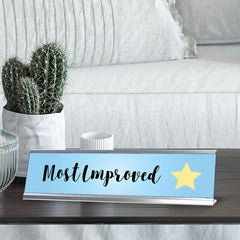 Most Improved, Student Award Desk Sign (2 x 8")