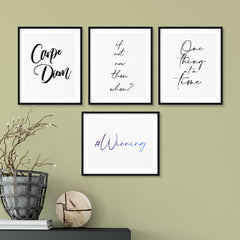 Simple Motivation Wall Art UNFRAMED Print (4 Pack)