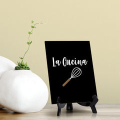 Signs ByLITA La Cucina, Table Sign, 6" x 8"