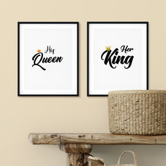 Couples Bundle Wall Art UNFRAMED Print (2 Pack)