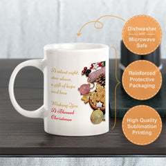 A Silent Night, Star Above, A Gift Of Hope And Love. Wishing You A Blessed Christmas Coffee Mug