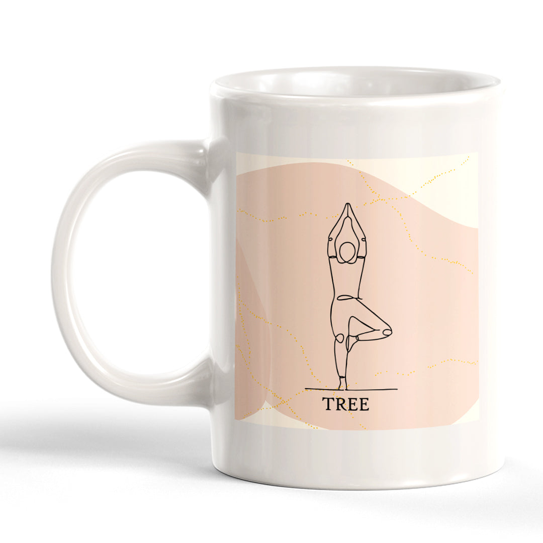 Tree Pose Yoga Coffee Mug
