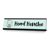 Head Honcho, Stick People Desk Sign, Novelty Nameplate (2 x 8")