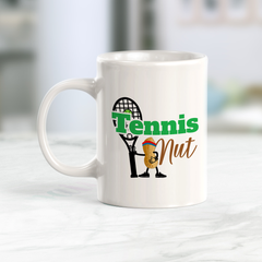 Tennis Nut (stick man design), Novelty Coffee Mug Drinkware Gift