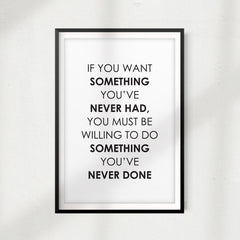 Motivation To Be Bold UNFRAMED Print Quote Wall Art