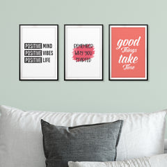 Motivational Reminder's Wall Art UNFRAMED Print (3 Pack)