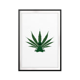Stoner Alien UNFRAMED Print Stoner Wall Art